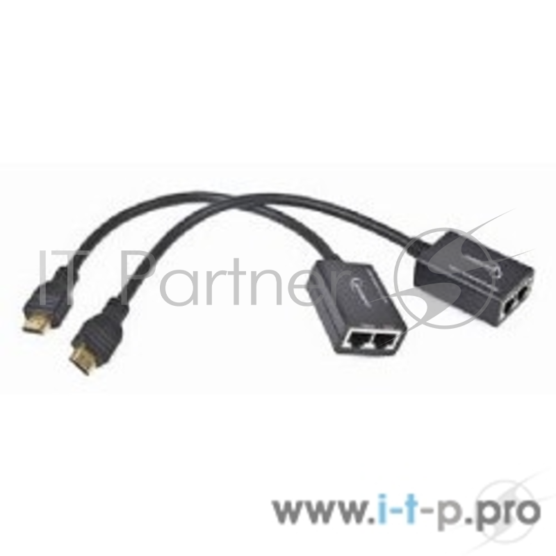 Кабель Удлинитель HDMI по витой паре Gembird , HD19Mx2/RJ45Fx2 DEX-HDMI-01
