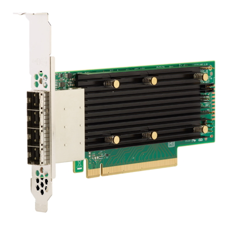 HBA-адаптер SAS 9405W-16e SGL (05-50044-00) PCIe 3.1 x16 LP, Tri-Mode SAS/SATA/NVMe 12G HBA, 16port(4*ext SFF8644), 3616W IOC