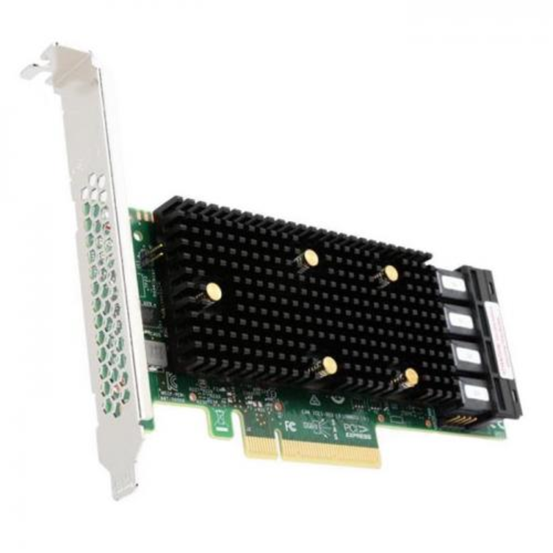 HBA-адаптер SAS 9405W-16i SGL (05-50047-00) PCIe 3.1 x16 LP, Tri-Mode SAS/SATA/NVMe 12G HBA, 16port(4*int SFF8643), 3616W IOC