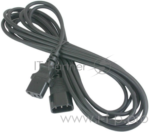 Кабель Кабель питания сист.блок-монитор Gembird 1.8м, VDE(0.75мм), черный, с зазем., пакет PC-189-VDE