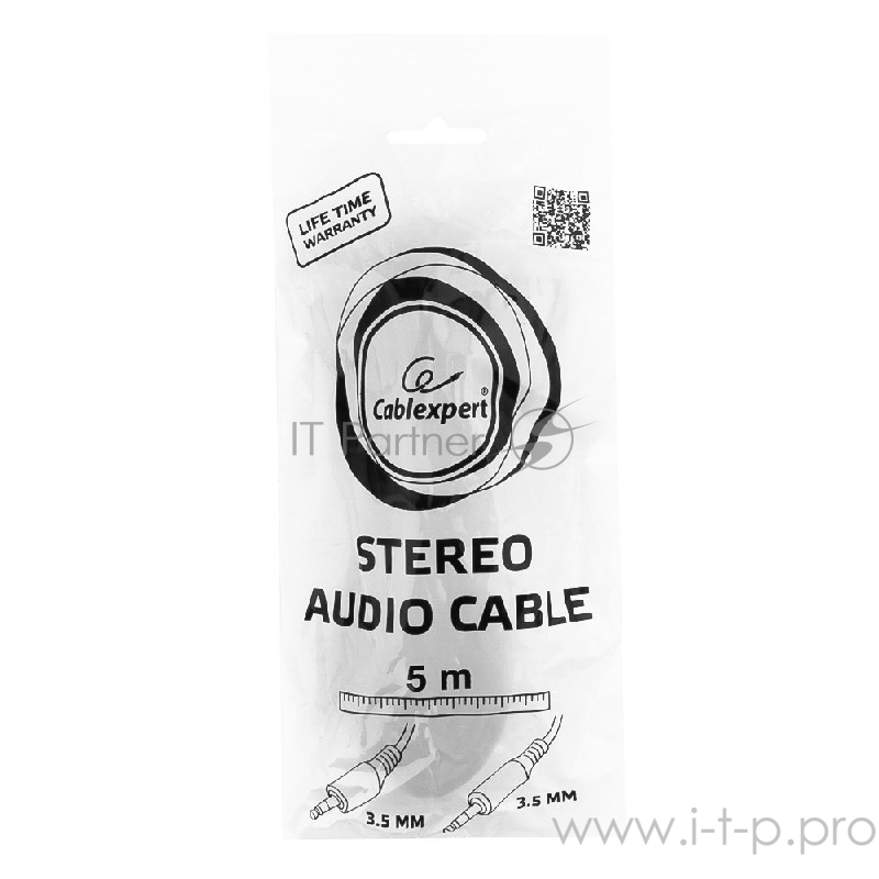 Кабель Кабель аудио Gembird, джек3.5 / джек3.5, 5.0м CCA-404-5M