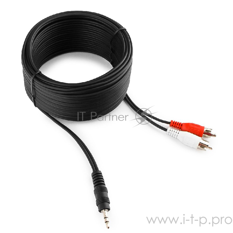 Кабель Кабель аудио Gembird, джек3.5 / 2xRCA, 10м CCA-458-10M