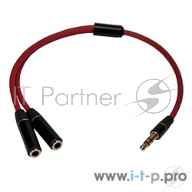 Кабель Кабель Аудио разветвитель Continent AUX-102RD /OEM , 3,5 мм