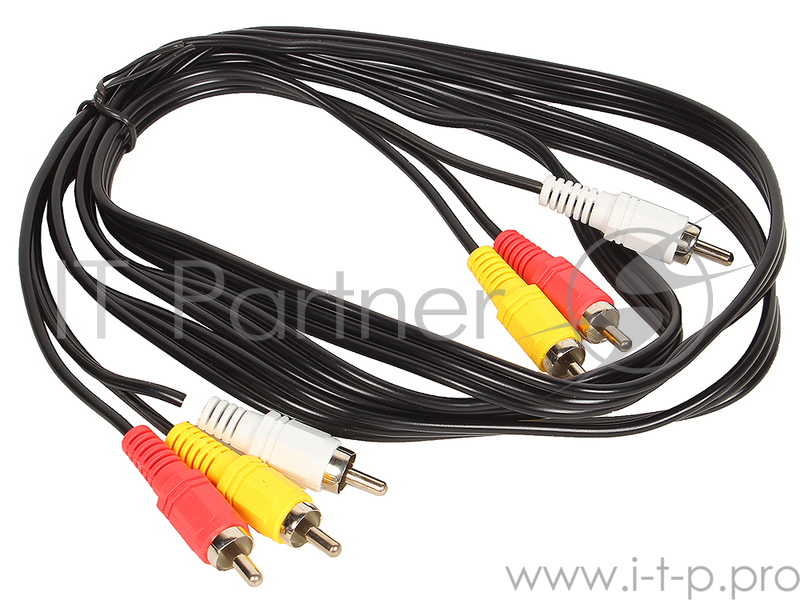 Кабель VCOM VAV7150-1.5M Кабель соединительный 3xRCA (M) - 3xRCA (M), 1,5m