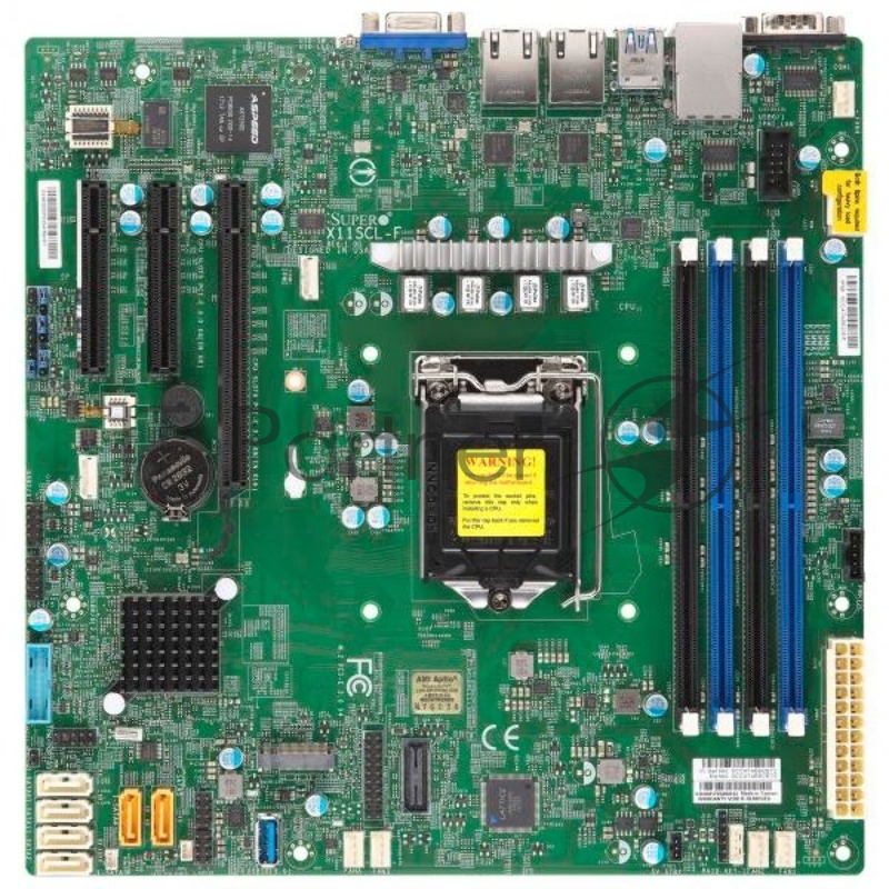 Материнская плата MB Supermicro MBD-X11SCL-F-O - microATX, LGA1151v2, iC242, 4xDDR4, 6xSATA, 2x1GbE, IPMI, VGA
