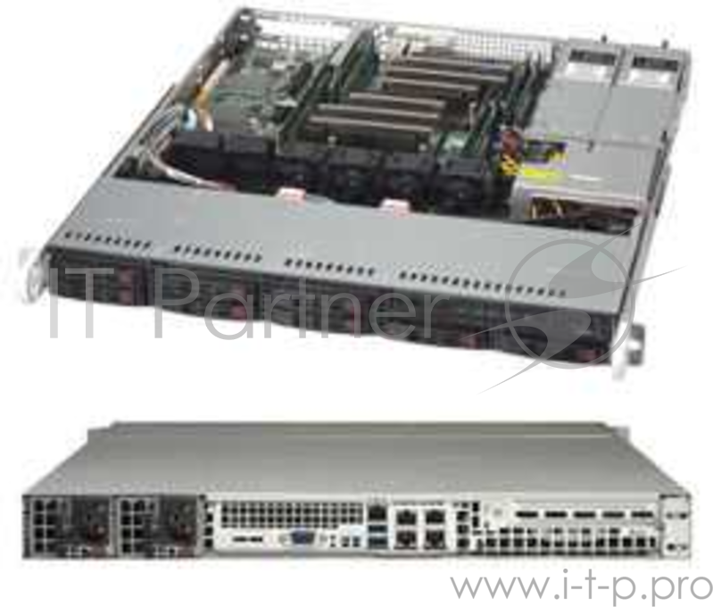 SERVER SYSTEM 1U SAS/SATA SYS-1028R-MCTR SUPERMICRO