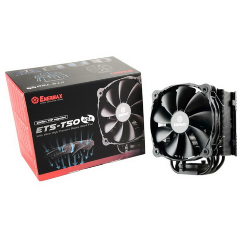 Вентилятор для процессора ETS-T50A-FSS T50 AXE Silent Edition, TDP 230W, FAN140mm, Universal. RTL {8}