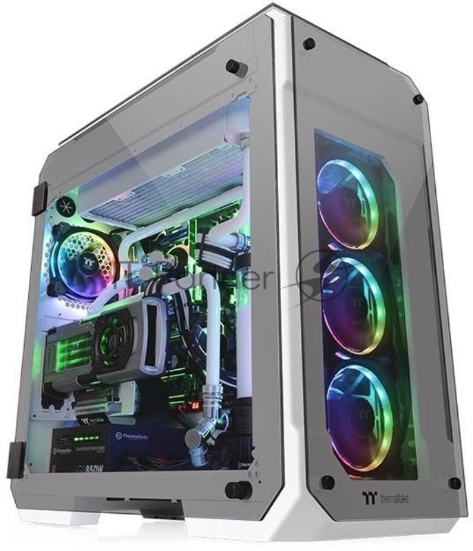 Корпус View 71 TG Snow CA-1I7-00F6WN-00 White/Win/SPCC/Tempered Glass*4/Color Box/Riing 140mm White Fan*2