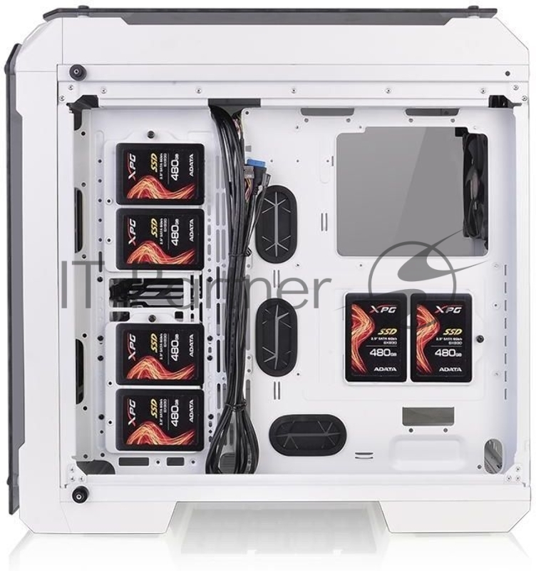 Корпус View 71 TG Snow CA-1I7-00F6WN-00 White/Win/SPCC/Tempered Glass*4/Color Box/Riing 140mm White Fan*2