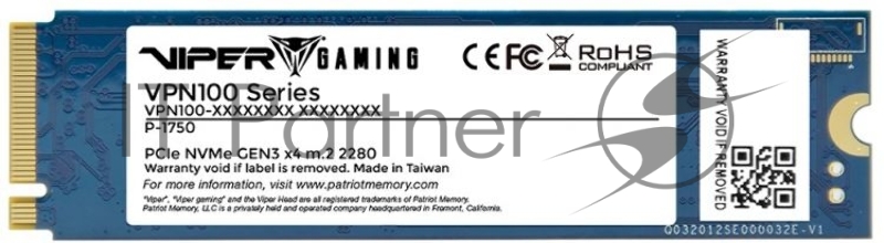 SSD жесткий диск M.2 2280 512GB VIPER VPN100-512GM28H PATRIOT