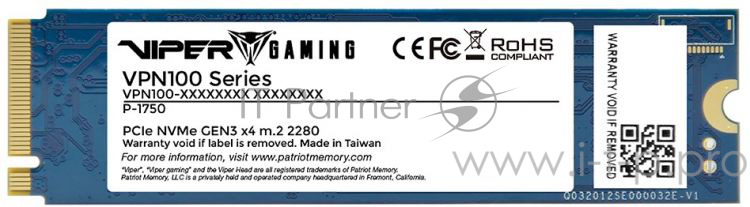 SSD жесткий диск M.2 2280 1TB VIPER VPN100-1TBM28H PATRIOT