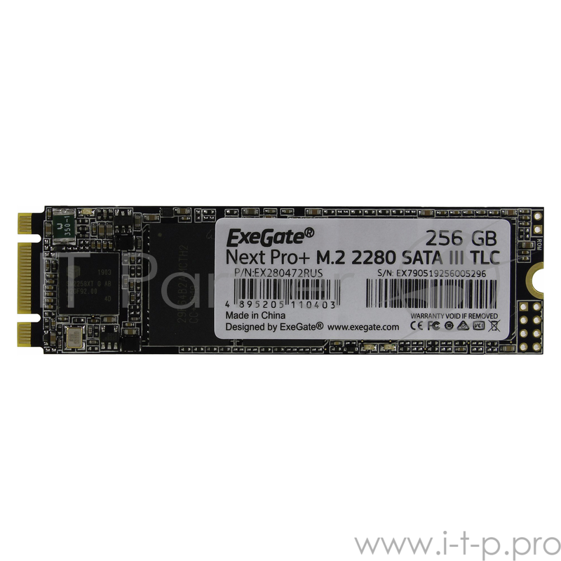 Накопитель SSD ExeGate Next Pro+ 256 Gb M.2 2280 TLC (SATA-III)