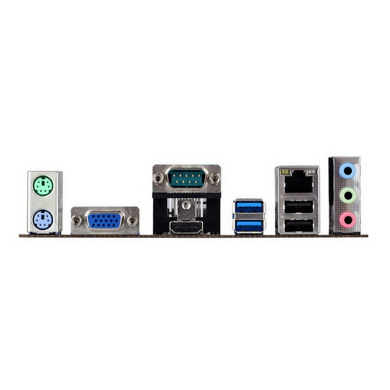 Материнская плата с процессором BSWI-D2-J3060, Intel® Dual-Core Celeron®J3060 (2.48 GHz), 1xDDR3-1600 SO-DIMM, D-SUB+HDMI, 2xSATA3, 6 Ch Audio, GLan, (2+2)xUSB2.0, (2+2)xUSB3.0, COM, 2xPS/2, Mini-ITX, {20}