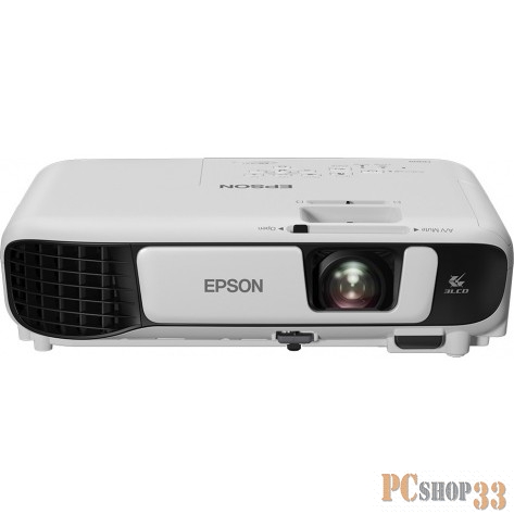Проектор Epson EB-S41 V11H842040 {3xLCD, 3300 люмен, 15000:1, 800x600,D-Sub, HDMI, RCA, S-Video, USB}
