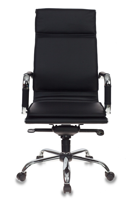 Кресло руководителя Бюрократ CH-993MB/BLACK черный искусственная кожа крестовина хром