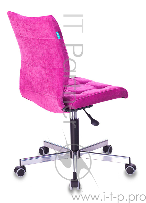 Кресло Бюрократ CH-330M/LT-15 без подлокотников малиновый Light 15 крестовина металл