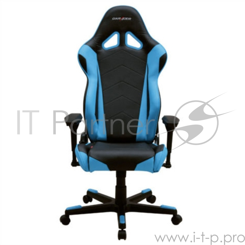 Компьютерное кресло игровое Racing series OH/RE0/NB цвет черный с синими вставками нагрузка 120 кг
