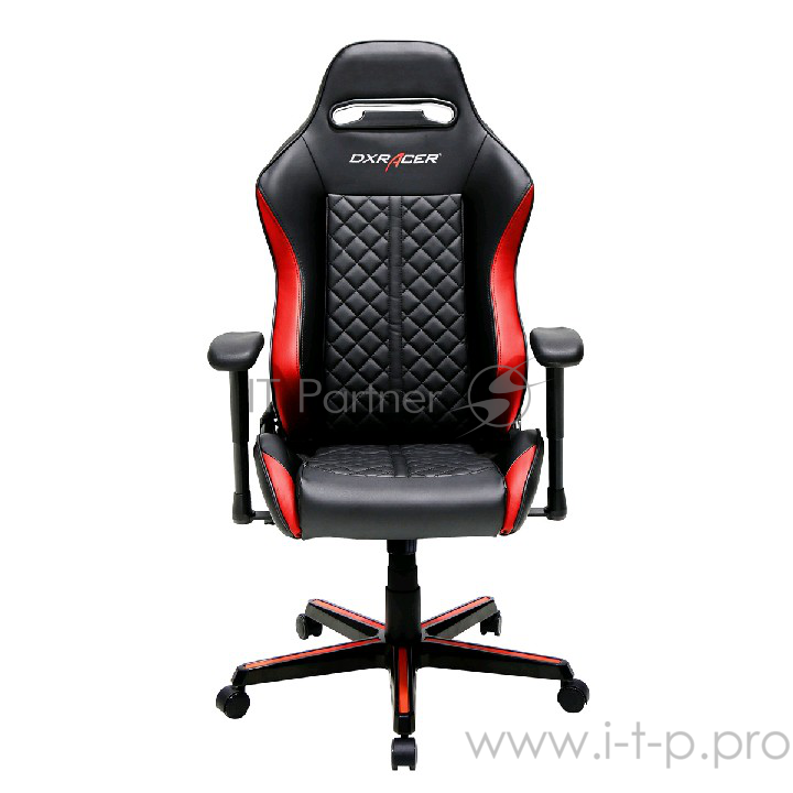 DXRacer Drifting Игровое кресло чёрно-красное (OH/DH73/NR, кожа-PU, регулируемый угол наклона, механизм качания)