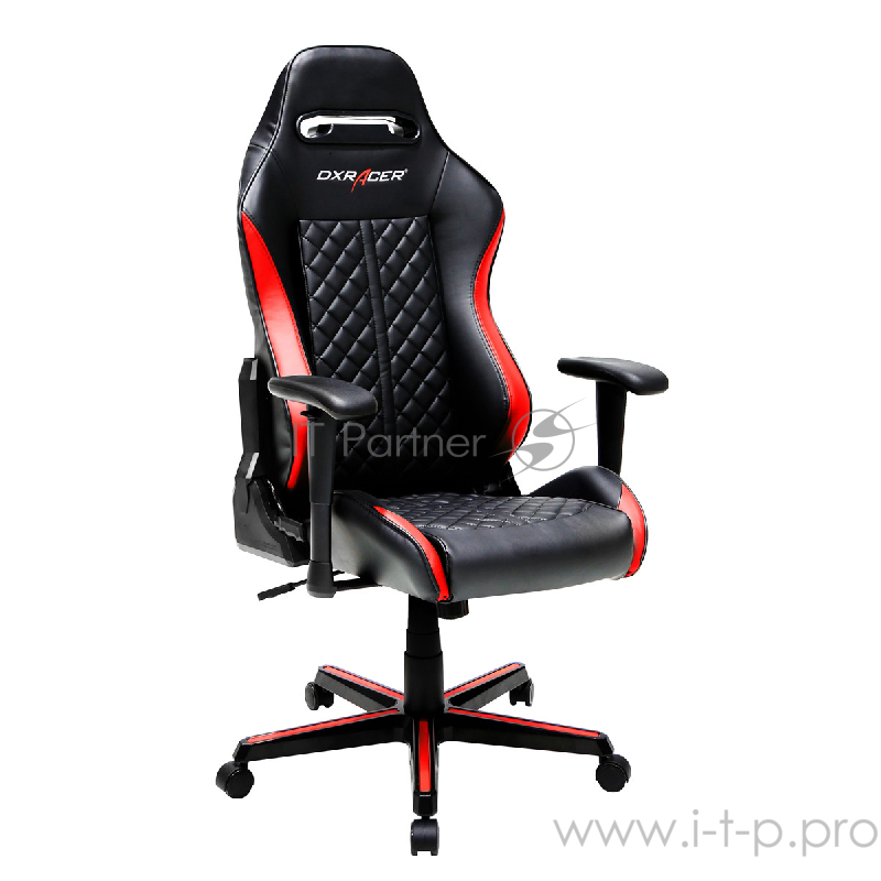 DXRacer Drifting Игровое кресло чёрно-красное (OH/DH73/NR, кожа-PU, регулируемый угол наклона, механизм качания)