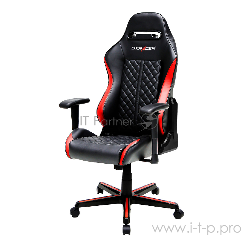DXRacer Drifting Игровое кресло чёрно-красное (OH/DH73/NR, кожа-PU, регулируемый угол наклона, механизм качания)