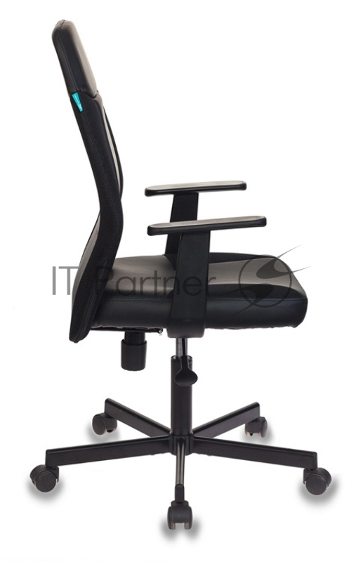 Кресло Бюрократ CH-606/BL+TW-11 черный искусст.кожа/ткань крестовина металл