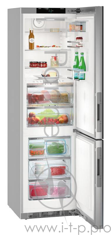 Холодильник Liebherr CBNPgb 4855 серебристый (двухкамерный)