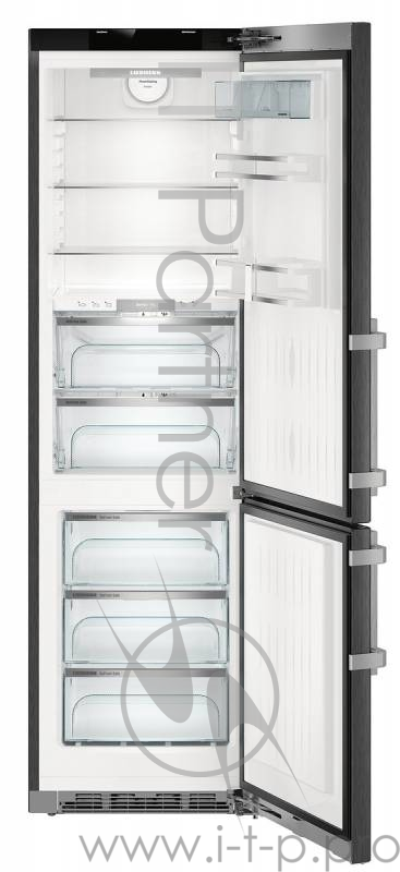 Холодильник LIEBHERR CBNPbs 4858, двухкамерный, черный