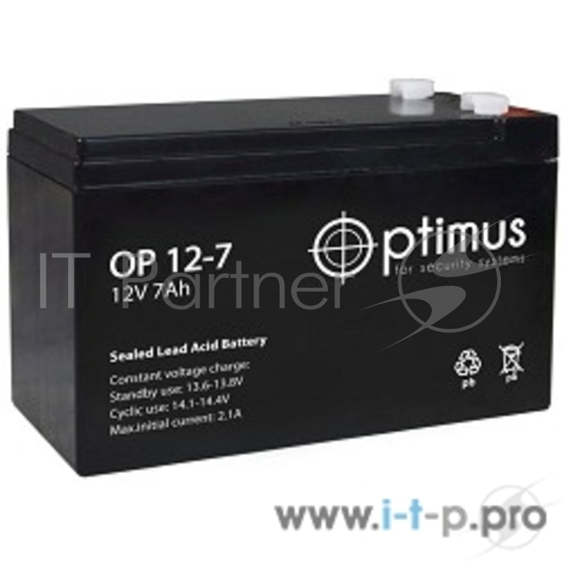 батареи Optimus OP1207 Батарея 12V/7Ah