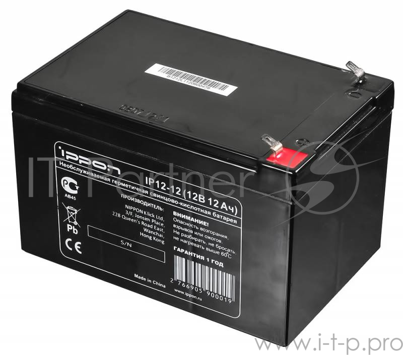 батареи Ippon Батарея Ippon IP12-12 12V/12AH {669059}