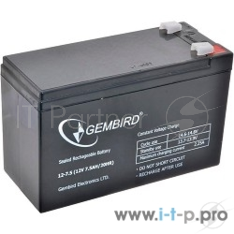 батареи Gembird Аккумулятор для Источников Бесперебойного Питания BAT-12V7.5AH