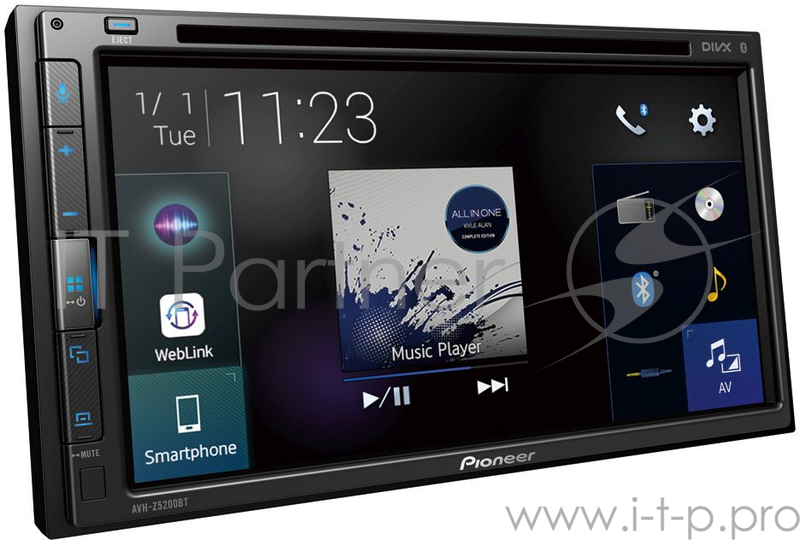 Автомагнитола CD DVD Pioneer AVH-Z5200BT 2DIN 4x50Вт