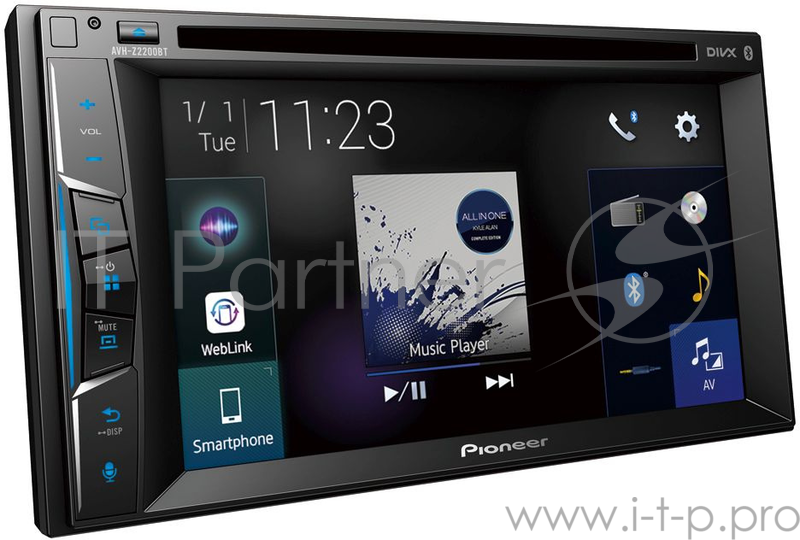 Автомагнитола CD DVD Pioneer AVH-Z2200BT 2DIN 4x50Вт