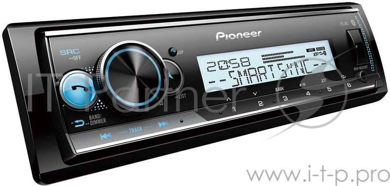 Автомагнитола Pioneer MVH-MS510BT 1DIN 4x50Вт