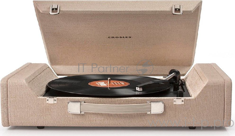 Виниловый проигрыватель Crosley NOMAD коричневый (Оцифровка, 33 1/3, 45 об/мин, 7
