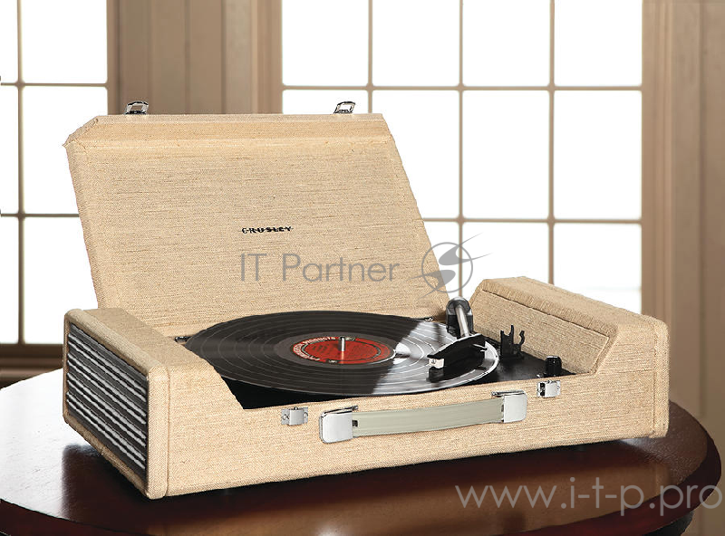 Виниловый проигрыватель Crosley NOMAD коричневый (Оцифровка, 33 1/3, 45 об/мин, 7