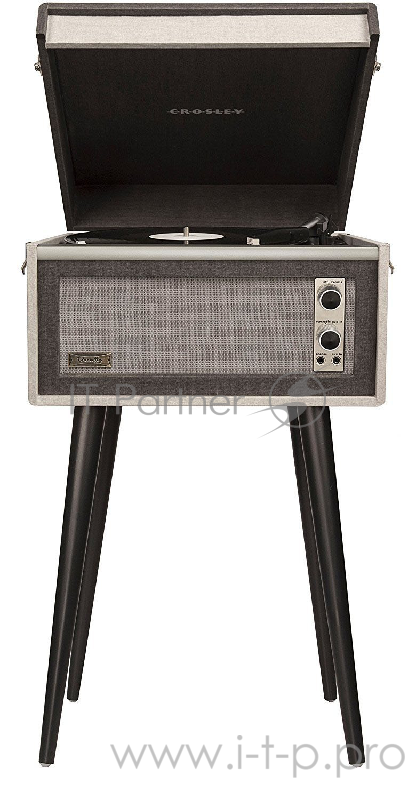 Crosley DANSETTE BERMUDA виниловый проигрыватель чёрный (33 1/3, 45 об/мин, 7