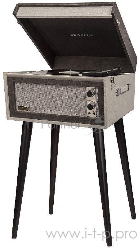 Crosley DANSETTE BERMUDA виниловый проигрыватель чёрный (33 1/3, 45 об/мин, 7