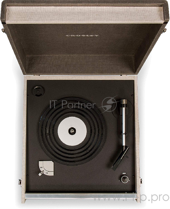 Crosley DANSETTE BERMUDA виниловый проигрыватель чёрный (33 1/3, 45 об/мин, 7