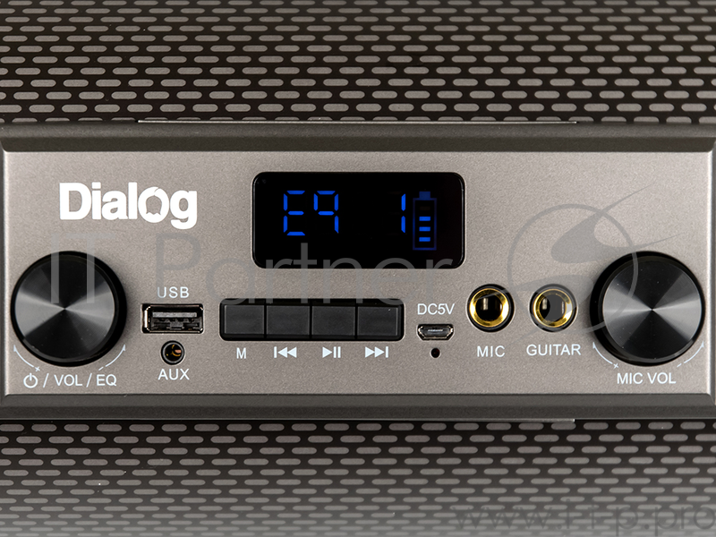 Колонки Dialog Progressive AP-1050 - акустическая колонка-труба, 24W RMS, Bluetooth, FM+USB+SD, LED дисплей
