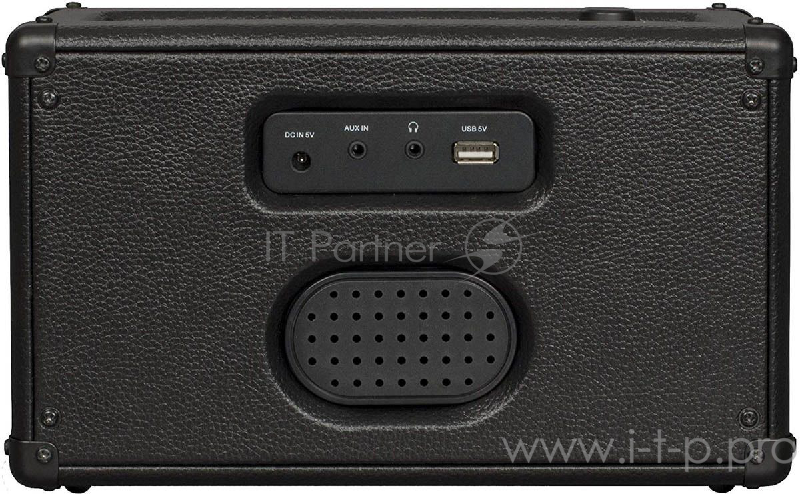 Портативный Bluetooth-динамик Crosley CHARLOTTE чёрный (2 х 5 ВТ, 2000 мАч, USB, AUX, CR3028A-BK)