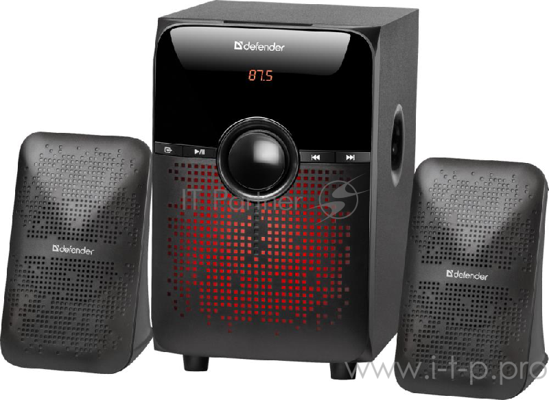 Колонки DEFENDER X182 18Вт, BT/FM/MP3/SD/USB/LED/RC