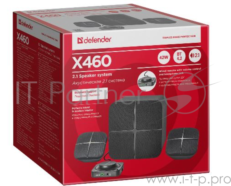 Колонки DEFENDER X460 42Вт, Bluetooth