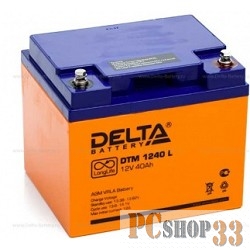 батареи Delta DTM 1240 L (40 Ач, 12В) свинцово- кислотный аккумулятор