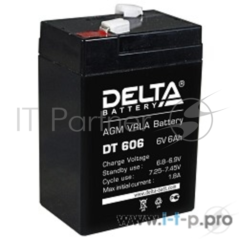 батареи Delta DT 606 (6 Ач, 6В) свинцово- кислотный аккумулятор