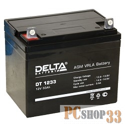 батареи Delta DT 1233 (33 Ач, 12В) свинцово- кислотный аккумулятор