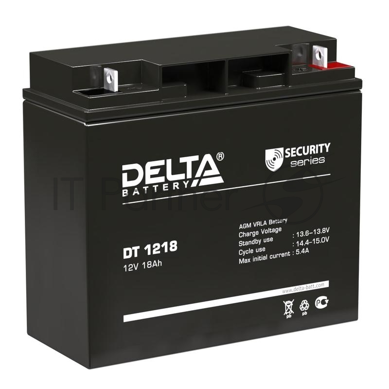 батареи Delta DT 1218 (18 Ач, 12В) свинцово- кислотный аккумулятор