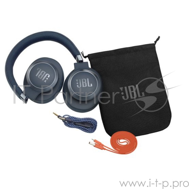 Наушники JBL Наушники беспроводные с активным шумоподавление JBL Live 650BT, 32 Ом, синий