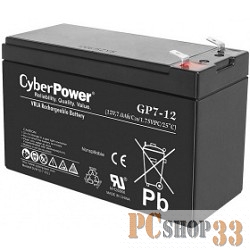 батареи CyberPower Аккумулятор GP7-12 12V7Ah {0289174}