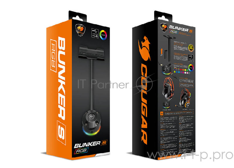 Подставка для гарнитуры Cougar Bunker S RGB (USB, подсветка)
