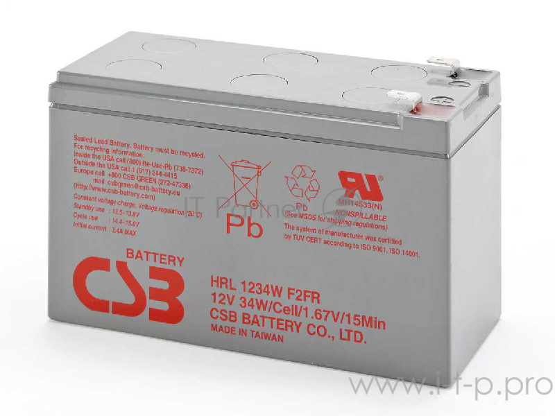 батареи CSB Батарея HRL1234W (12V, 9Ah) (с увеличенным сроком службы 10 лет)